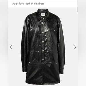 Ayali faux leather minidress